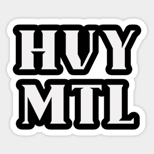 HEAVY METAL HVY MTL Sticker